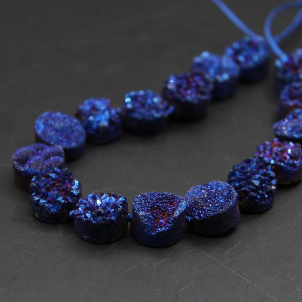 synthetic quartz 16pcs/strand blue raw quartz geode drusy flat round cabochon beads roug agates crystal druzy coin slab nugget pendant 23021, Black
synthetic quartz 16pcs/strand blue raw quartz geode drusy flat round cabochon beads roug agates crystal druzy coin slab nugget pendant 23021, Black