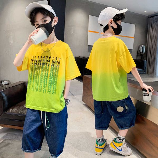 clothing sets summer children's clothing sets numeral print t shirtdenim shorts 2pcs for teenage casual boys tracksuit sports suit 414, White
clothing sets summer children's clothing sets numeral print t shirtdenim shorts 2pcs for teenage casual boys tracksuit sports suit 414, White