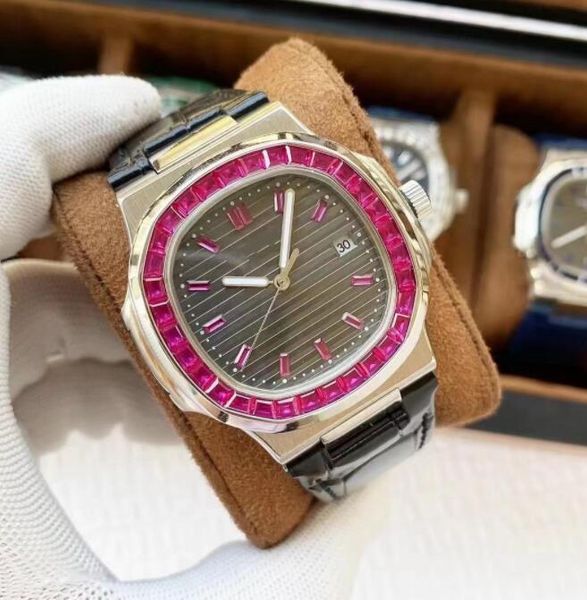 new on the market nautilus watch men's automatic watch 5711 silver strap colorful gem stainless steel mechanical diamond watch ring di, Slivery;brown
new on the market nautilus watch men's automatic watch 5711 silver strap colorful gem stainless steel mechanical diamond watch ring di, Slivery;brown