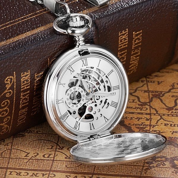 pocket watches oyw brand stainless steel men fashion casual pocket watch skeleton dial silver hand wind mechanical male fob chain watches 23, Slivery;golden
pocket watches oyw brand stainless steel men fashion casual pocket watch skeleton dial silver hand wind mechanical male fob chain watches 23, Slivery;golden