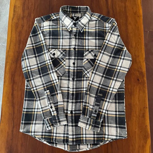 men's casual shirts st165 genuine super thick heavy 500gsm 100 cotton quality vintage stylish durable plaid shirt 230210, White;black
men's casual shirts st165 genuine super thick heavy 500gsm 100 cotton quality vintage stylish durable plaid shirt 230210, White;black