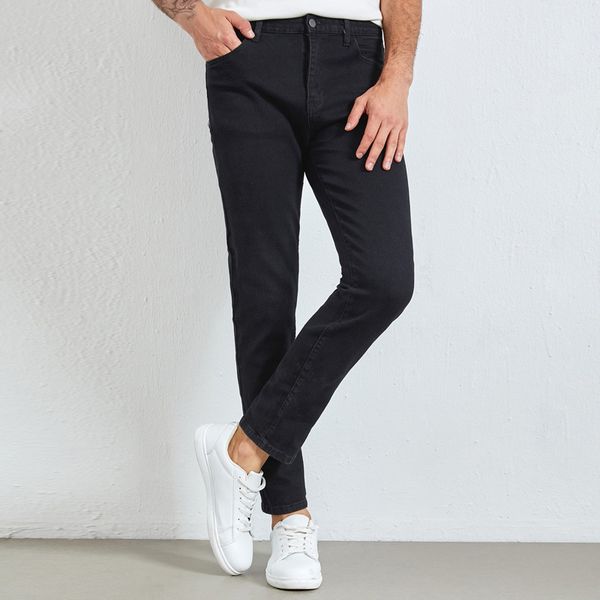 men's jeans slim straight leg pants male streetwear fashion black denim trousers hip hop for 230210, Blue
men's jeans slim straight leg pants male streetwear fashion black denim trousers hip hop for 230210, Blue