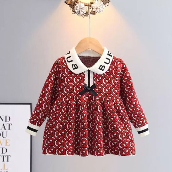 2023 baby girls knitted princess dresses spring autumn letters printed kids long sleeve dress children bowknot dress 1-6 years, Red;yellow
2023 baby girls knitted princess dresses spring autumn letters printed kids long sleeve dress children bowknot dress 1-6 years, Red;yellow