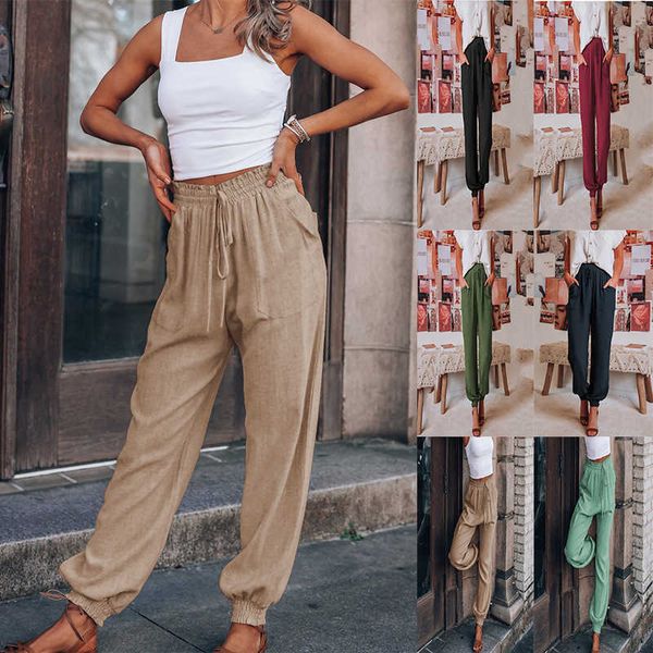 women's pants capris women's wear solid color casual pants pocket pants new drawstring pencil pants women t230210, Black;white
women's pants capris women's wear solid color casual pants pocket pants new drawstring pencil pants women t230210, Black;white