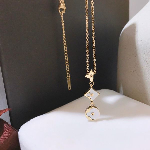 fashion women luxury designer necklace choker chain 18k gold plated rose gold plated stainless steel flower letter pendants statement, Silver
fashion women luxury designer necklace choker chain 18k gold plated rose gold plated stainless steel flower letter pendants statement, Silver