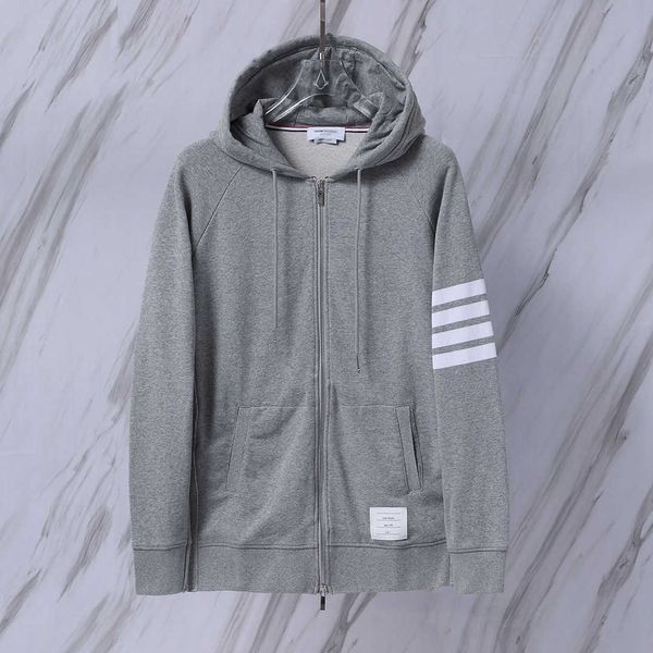 men's hoodie tom sweater brown hoody unwomen leisure casual sports winter four white bars cardigan hooded women's yl5t, Black
men's hoodie tom sweater brown hoody unwomen leisure casual sports winter four white bars cardigan hooded women's yl5t, Black