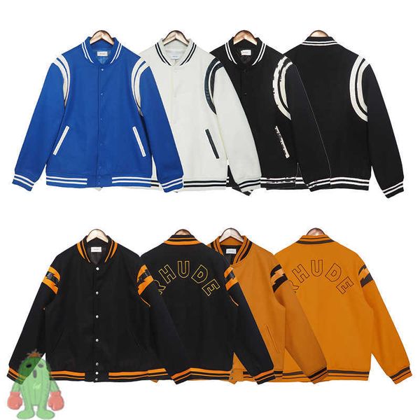men's jackets new baseball jacket double white stripe stitching baseball uniform casual high street woolen and leather coats j230210, Black;brown
men's jackets new baseball jacket double white stripe stitching baseball uniform casual high street woolen and leather coats j230210, Black;brown