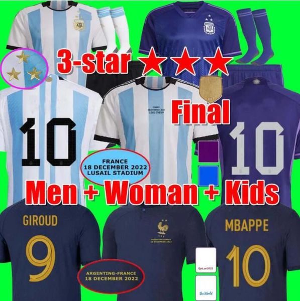 3 star soccer jerseys final fan 2022 2023 argentina 22 23 signed enzo alvarez di maria de paul kids kit men football shirt mbappe griezmann, Black;yellow
3 star soccer jerseys final fan 2022 2023 argentina 22 23 signed enzo alvarez di maria de paul kids kit men football shirt mbappe griezmann, Black;yellow