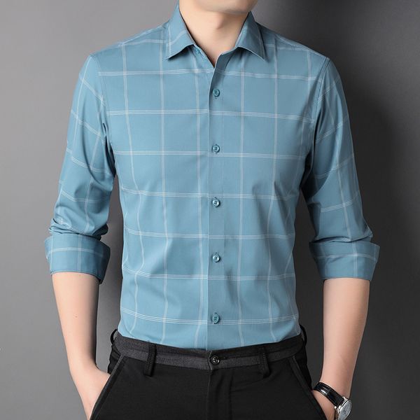men's casual shirts spring autumn mens dress long sleeve smart korea male fashion camisas man 3xl 230210, White;black
men's casual shirts spring autumn mens dress long sleeve smart korea male fashion camisas man 3xl 230210, White;black