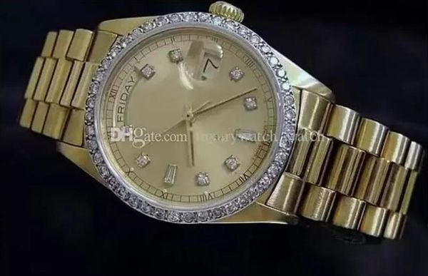 with original box luxury watch sapphire glass 41mm day-date diamond bezel automatic mechanical stainless steel mens watches, Slivery;brown
with original box luxury watch sapphire glass 41mm day-date diamond bezel automatic mechanical stainless steel mens watches, Slivery;brown