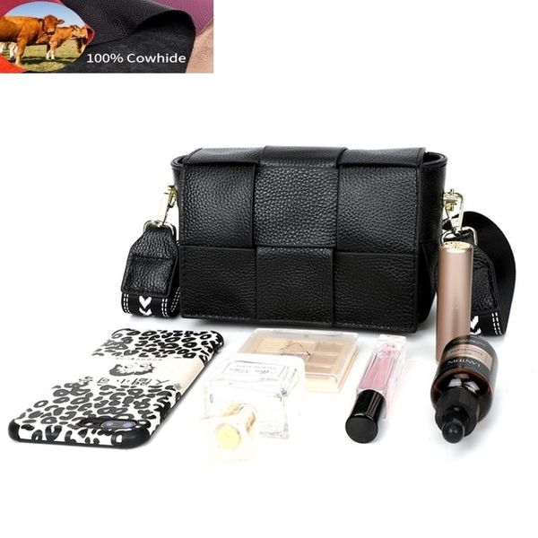 evening bags 100% cowhide women's shoulder genuine leather woven crossbody wide straps messenger fashion designer brands 230210
evening bags 100% cowhide women's shoulder genuine leather woven crossbody wide straps messenger fashion designer brands 230210