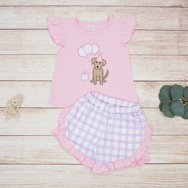 clothing sets 18t baby girl summer sets sleveeless twopiece suits with cartoon dog embroidery pink and purple plaid pants 2pcs w230210, White
clothing sets 18t baby girl summer sets sleveeless twopiece suits with cartoon dog embroidery pink and purple plaid pants 2pcs w230210, White