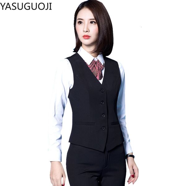 women's vests yasuguoji fashion business slim fit women ol v neck formal office ladies coat plus size work wear uniforms 230210, Black;white
women's vests yasuguoji fashion business slim fit women ol v neck formal office ladies coat plus size work wear uniforms 230210, Black;white