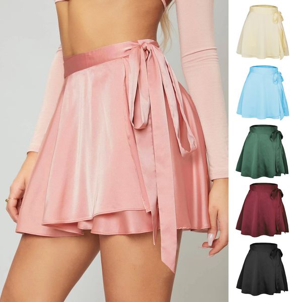 skirts kawaii mini skirt solid color quality high waist fashion bow tie laceing short chiffon satin sweet wrap women clothes 230209, Black
skirts kawaii mini skirt solid color quality high waist fashion bow tie laceing short chiffon satin sweet wrap women clothes 230209, Black