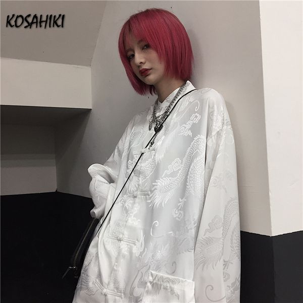 women's blouses shirts kosahiki women man blouse dragon print harajuku streetwear chinese style stand collar buckle vintage black white
women's blouses shirts kosahiki women man blouse dragon print harajuku streetwear chinese style stand collar buckle vintage black white