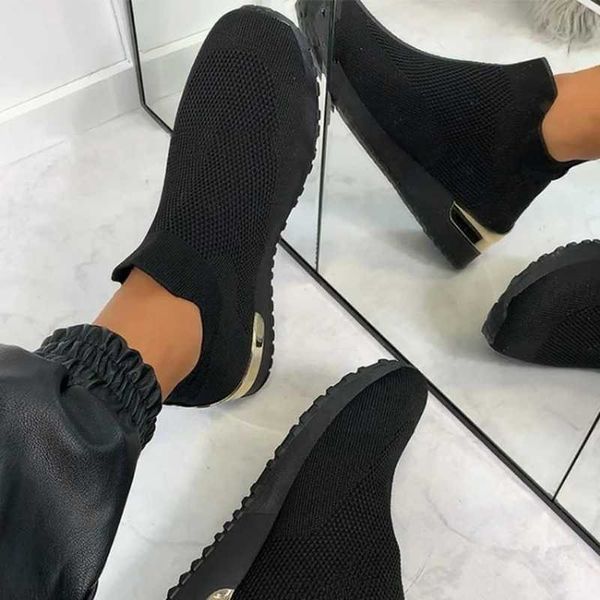 dress shoes sneakers women vulcanized shoes ladies solid color slip-on knit sneakers for female casual sport shoes 2021 fashion mujer shoes, Black
dress shoes sneakers women vulcanized shoes ladies solid color slip-on knit sneakers for female casual sport shoes 2021 fashion mujer shoes, Black
