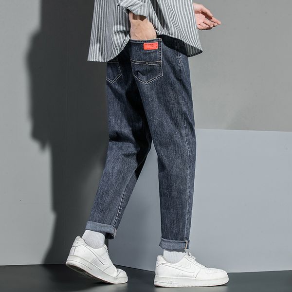 men's jeans winter autumn mens cotton causal full length streetwear pants for men 230210, Blue
men's jeans winter autumn mens cotton causal full length streetwear pants for men 230210, Blue