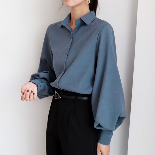 blouses blouse vintage turn-down collar spring autumn lantern sleeve white long shirt black ladies tunic 230210
blouses blouse vintage turn-down collar spring autumn lantern sleeve white long shirt black ladies tunic 230210