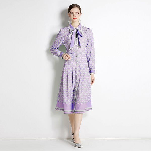 2023 women designer classic lapel shirt dress long sleeve print high waist slim a-line loose big swing dresses casual vacation ladies ribbon, Black;gray
2023 women designer classic lapel shirt dress long sleeve print high waist slim a-line loose big swing dresses casual vacation ladies ribbon, Black;gray