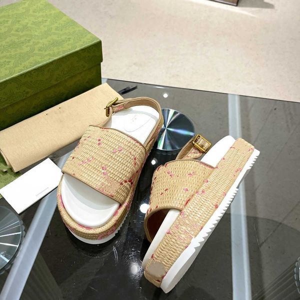 2023 women's men double g slide sandal designer multicolor platform slippers embroidery gear bottom straw fabric rubber sole shoes 35-4, Black
2023 women's men double g slide sandal designer multicolor platform slippers embroidery gear bottom straw fabric rubber sole shoes 35-4, Black