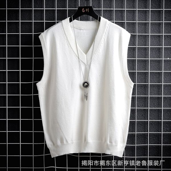 men's vests autumn and winter sweater vest white loose solid color thin waistcoat casual 230209, Black;white
men's vests autumn and winter sweater vest white loose solid color thin waistcoat casual 230209, Black;white