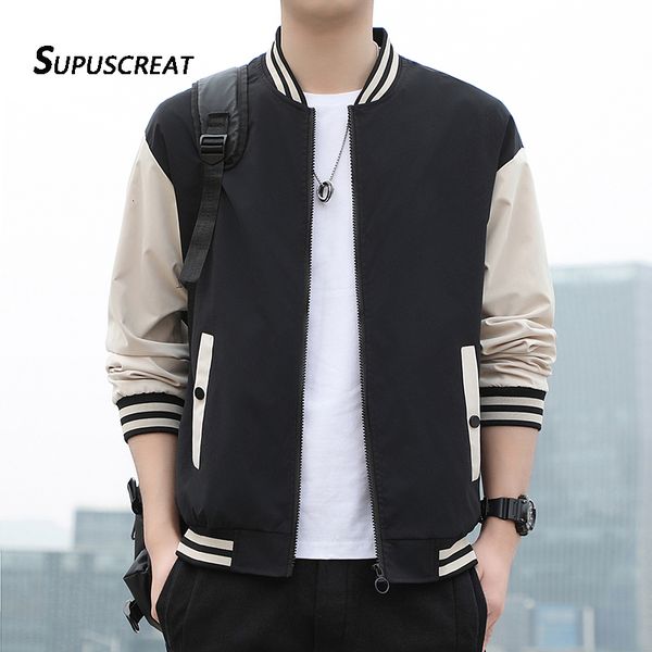 mens jackets supuscreat spring autumn men baseball stand collar korean style casual and coats male slim fit bomber 5xl 230210, Black;brown
mens jackets supuscreat spring autumn men baseball stand collar korean style casual and coats male slim fit bomber 5xl 230210, Black;brown