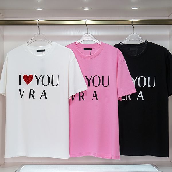 2023 luxury designer men't shirt women summer short sleeve t-shirts fashion love cotton asian size m-2xl, White;black
2023 luxury designer men't shirt women summer short sleeve t-shirts fashion love cotton asian size m-2xl, White;black