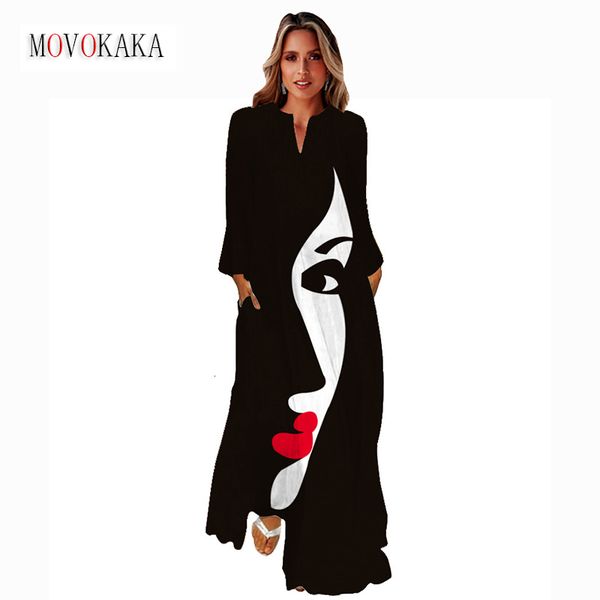 casual dresses movokaka ladies autumn winter long dress women black long sleeve v-neck elegant dresses party casual face printing vintage dr, Black;gray
casual dresses movokaka ladies autumn winter long dress women black long sleeve v-neck elegant dresses party casual face printing vintage dr, Black;gray