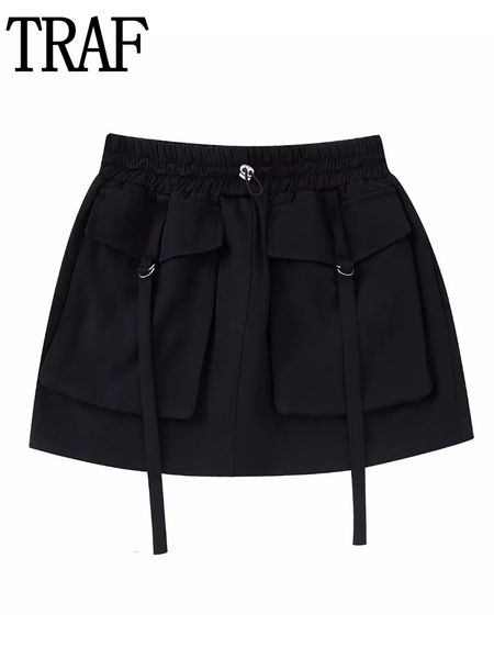 skirts traf black mini womens high waist cargo fashion autumn winter woman streetwear short for women 230209
skirts traf black mini womens high waist cargo fashion autumn winter woman streetwear short for women 230209