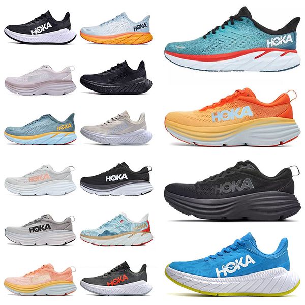2023 running shoes for mens women hoka bondi 8 clifton amber yellow tripe black white fiesta blazing orange summer song lunar rock sneakers
2023 running shoes for mens women hoka bondi 8 clifton amber yellow tripe black white fiesta blazing orange summer song lunar rock sneakers