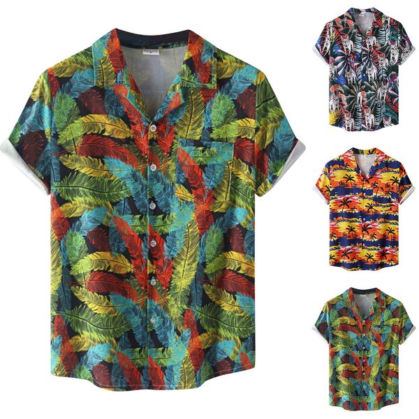 men's casual shirts men summer printed collar fashion loose short sleeved blouse super comfy hawaii 230209, White;black
men's casual shirts men summer printed collar fashion loose short sleeved blouse super comfy hawaii 230209, White;black