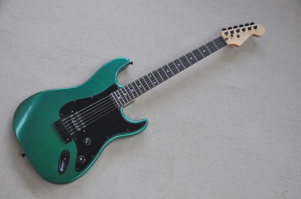 green body 6 strings electric guitar, black pickguard and ebony fingerboard, provide customized services
green body 6 strings electric guitar, black pickguard and ebony fingerboard, provide customized services