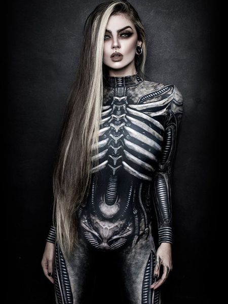women's jumpsuits rompers halloween skeleton printed bodysuit cosplay costumes suit women jumpsuit disfraz halloween mujer scary costum, Black;white
women's jumpsuits rompers halloween skeleton printed bodysuit cosplay costumes suit women jumpsuit disfraz halloween mujer scary costum, Black;white