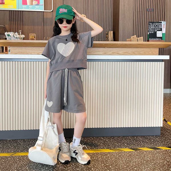 clothing sets girls' sports suit 2023 summer new teenage girls clothes sets children's fashion casual shortsleeve tshirt shorts tw, White
clothing sets girls' sports suit 2023 summer new teenage girls clothes sets children's fashion casual shortsleeve tshirt shorts tw, White