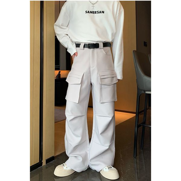 men's jeans wear high street sense of design straight cylinder cargo pants autumn baggy temperament wide leg trousers female 230210, Blue
men's jeans wear high street sense of design straight cylinder cargo pants autumn baggy temperament wide leg trousers female 230210, Blue