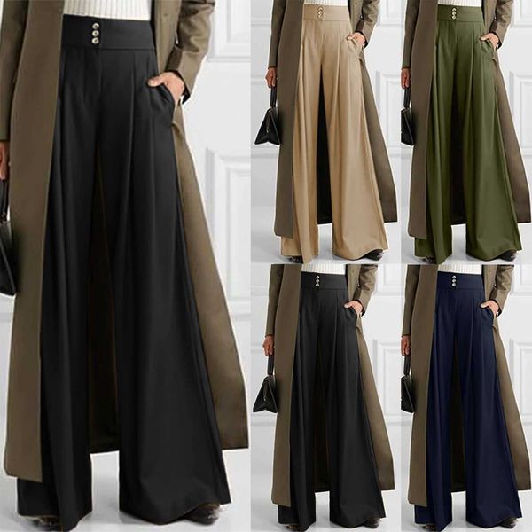 women's pants capris women's high waist wide leg trousers plain pleated casual trousers t230210, Black;white
women's pants capris women's high waist wide leg trousers plain pleated casual trousers t230210, Black;white