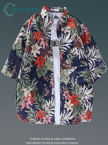 men's casual shirts hawaiian summer fashion loose beach holiday floral print male short sleeve 230210, White;black
men's casual shirts hawaiian summer fashion loose beach holiday floral print male short sleeve 230210, White;black