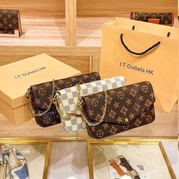 crossbody purse designer bag felicie pochette embossed wallet on chain luxuries shoulder bags woman handbag 3in1 clutch evening sac m61276 v
crossbody purse designer bag felicie pochette embossed wallet on chain luxuries shoulder bags woman handbag 3in1 clutch evening sac m61276 v