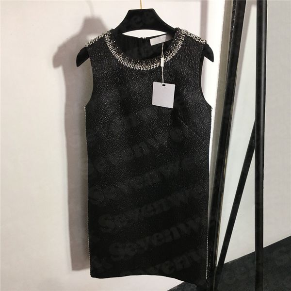 womens pearl sleeveless vest dresses fashion luxury skirts high grade ladies dress for wedding party, Black;gray
womens pearl sleeveless vest dresses fashion luxury skirts high grade ladies dress for wedding party, Black;gray