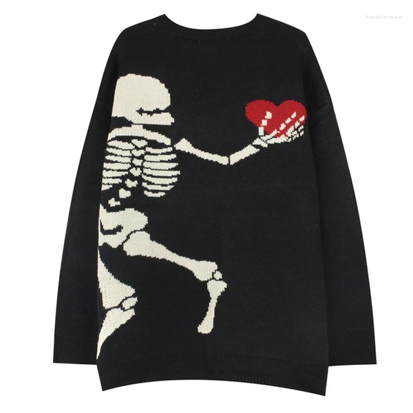skeleton knitted sweater men women hip hop oversized retro cartoon skull pullover winter warm street harajuku sweaters couple, White;black
skeleton knitted sweater men women hip hop oversized retro cartoon skull pullover winter warm street harajuku sweaters couple, White;black