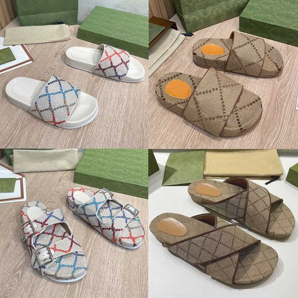 men women slide sandal designer platform slipper thick bottoms slides canvas flip flops fashion summer beach shoes with box 35-44 no298b, Black
men women slide sandal designer platform slipper thick bottoms slides canvas flip flops fashion summer beach shoes with box 35-44 no298b, Black