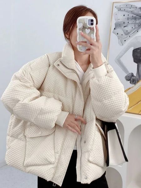 women's down parkas winter clothe jackets coats cotton padded jacket korean fashion warm puff coat luxury designer clothing 230210, Black
women's down parkas winter clothe jackets coats cotton padded jacket korean fashion warm puff coat luxury designer clothing 230210, Black