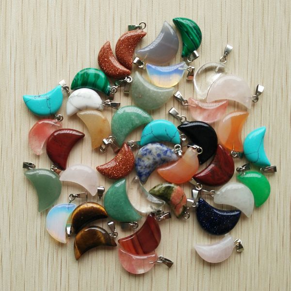 gemstone good quality mix natural stone tiger eye white crystal moon shape pendants for jewelry making wholesale 50pcs/lot 230210, Black
gemstone good quality mix natural stone tiger eye white crystal moon shape pendants for jewelry making wholesale 50pcs/lot 230210, Black