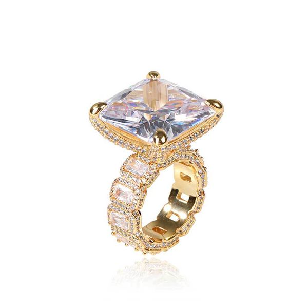 hip hop casting rings with side stones t big crystal zircon men women finger wedding gift, Silver
hip hop casting rings with side stones t big crystal zircon men women finger wedding gift, Silver