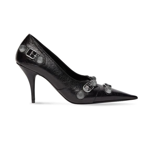 women dress shoes luxury designer pointed toe pumps fashion aged-silver studs and buckles high heel black leather pump
women dress shoes luxury designer pointed toe pumps fashion aged-silver studs and buckles high heel black leather pump