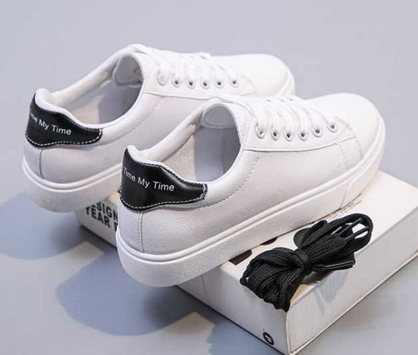 dress shoes women sneakers fashion breathble vulcanized pu leather platform white lace up casual shoes zapatos mujer single round toe g23020, Black
dress shoes women sneakers fashion breathble vulcanized pu leather platform white lace up casual shoes zapatos mujer single round toe g23020, Black