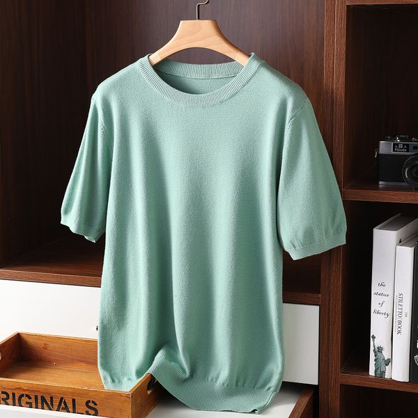 men's sweaters cashmere short sleeves solid color o neck casual knitted pullovers men jumper 230209, White;black
men's sweaters cashmere short sleeves solid color o neck casual knitted pullovers men jumper 230209, White;black
