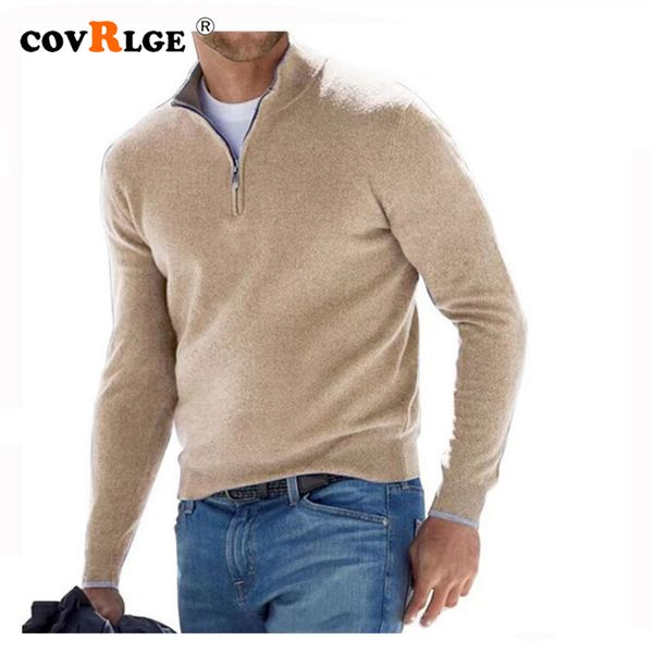 men's sweaters covrlge casual polo collar sweater autumn long sleeved v neck pullover cashmere zipper male streetwear mzm241 230209, White;black
men's sweaters covrlge casual polo collar sweater autumn long sleeved v neck pullover cashmere zipper male streetwear mzm241 230209, White;black