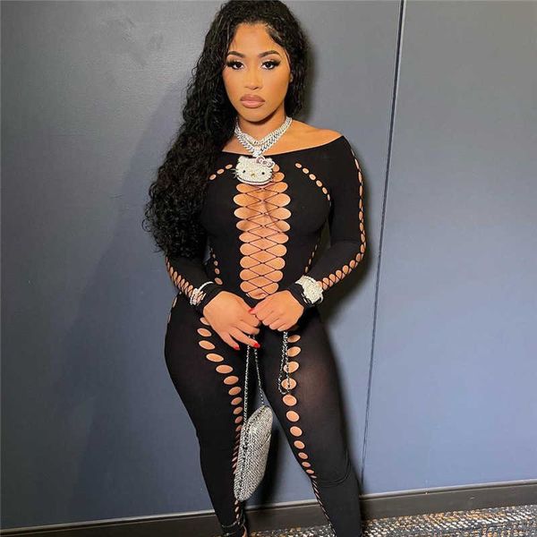 women's pants capris 2022 autumn women's new perforated hollow low neck sleeveless high waist pants tight bodysuit t230210, Black;white
women's pants capris 2022 autumn women's new perforated hollow low neck sleeveless high waist pants tight bodysuit t230210, Black;white