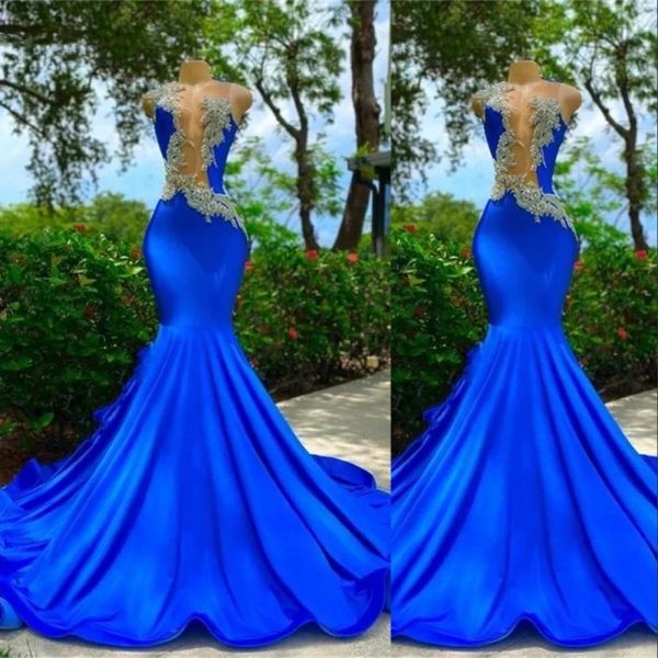 2023 royal blue evening dresses sleeveless backless lace applique jewel neck mermaid sweep train satin plus size pleats prom gown formal cus, Black;red
2023 royal blue evening dresses sleeveless backless lace applique jewel neck mermaid sweep train satin plus size pleats prom gown formal cus, Black;red